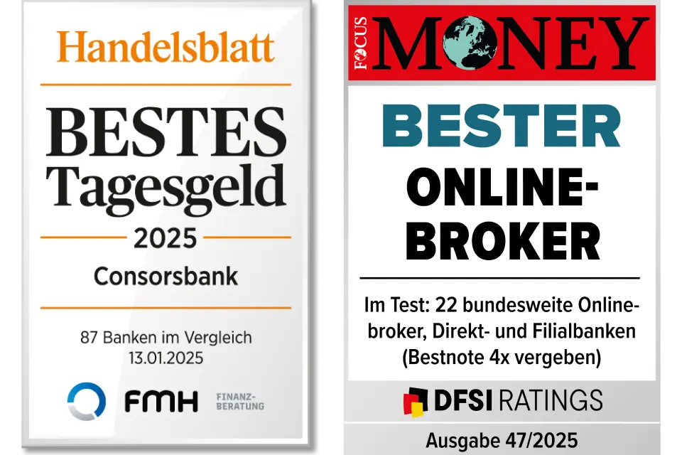 Auszeichnung bestes Tagesgeld und bester Online-Broker