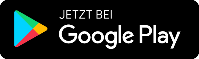 Schwarzer Button für Google play Store