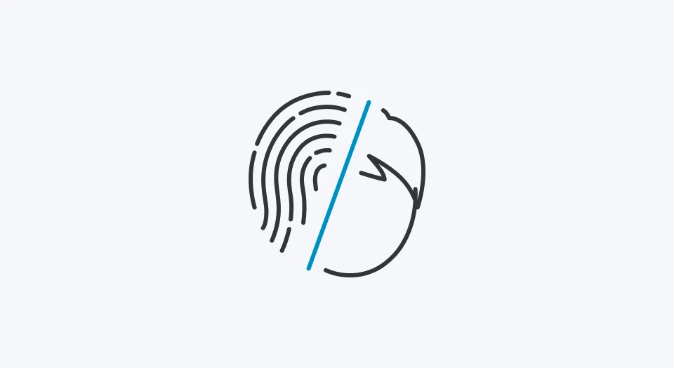 Icon individueller Fingerabdruck