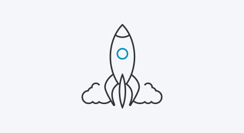 Icon Rakete beim Start