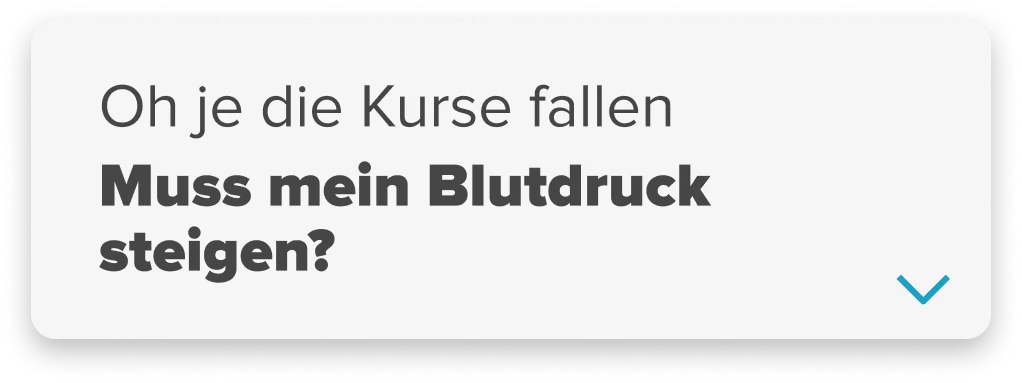 Kachel oh je die Kurse fallen