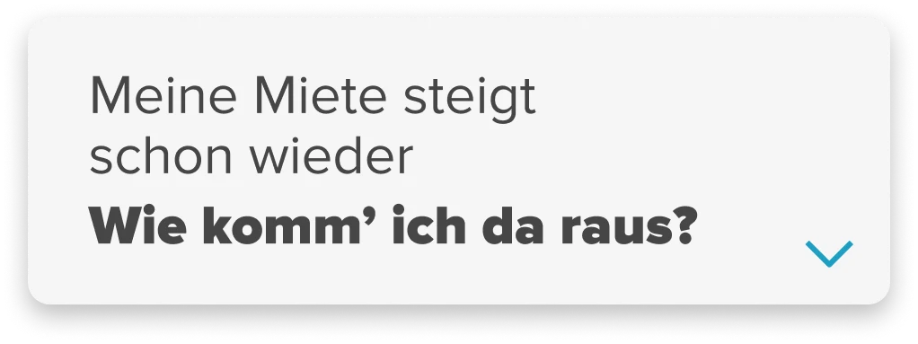 Kachel meine Miete steigt schon wieder