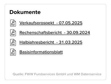 Textliche Übersicht der Dokumente, zu finden im Snapshot des Wertpapiers