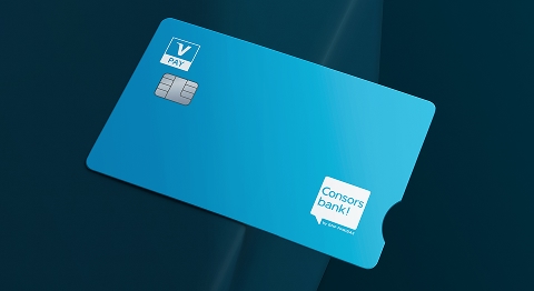 VPAY girocard auf dunkelblauem Hintergrund