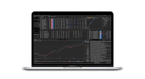 Laptop mit geöffnetem ActiveTrader