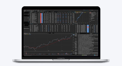Laptop mit offenem ActiveTrader