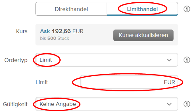 Screenshot aus dem eingeloggten Bereich der Consorsbank