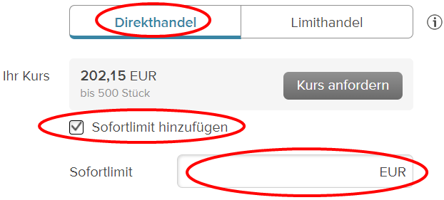 Screenshot aus dem eingeloggten Bereich der Consorsbank