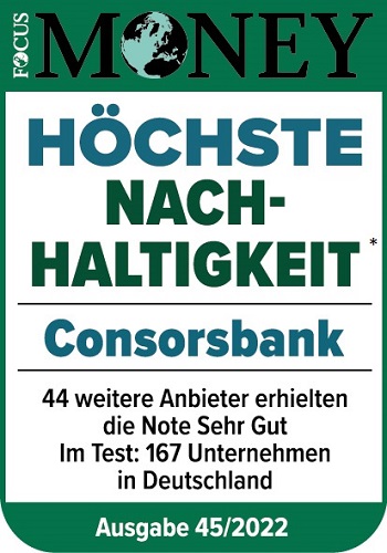 Auszeichnung Höchste Nachhaltigkeit