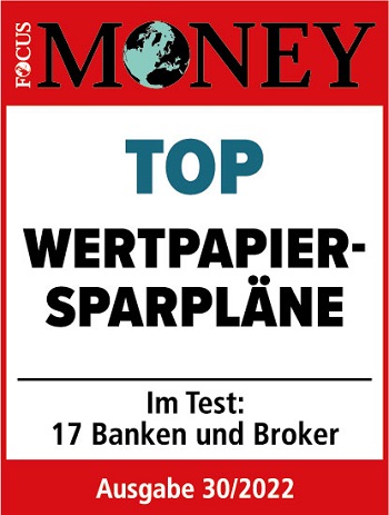 Auszeichnung Top Wertpapier-Sparpläne