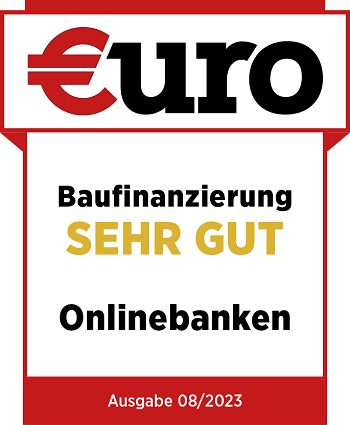 Auszeichnung Euro Baufinanzierung sehr gut Onlinebanken