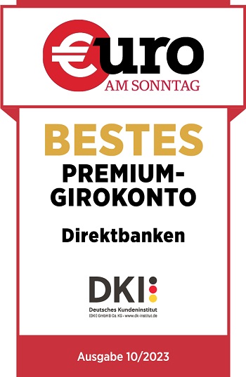 Auszeichnung Bestes Premium-Girokonto