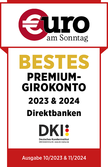 Auszeichnung Bestes Premium-Girokonto