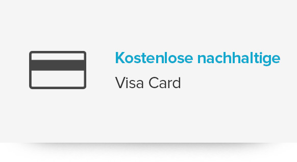 Grafik kostenlose nachhaltige Visa Card