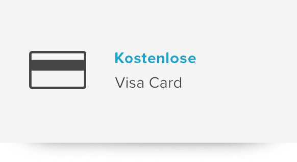 Grafik kostenfreie girocard und Visa Card