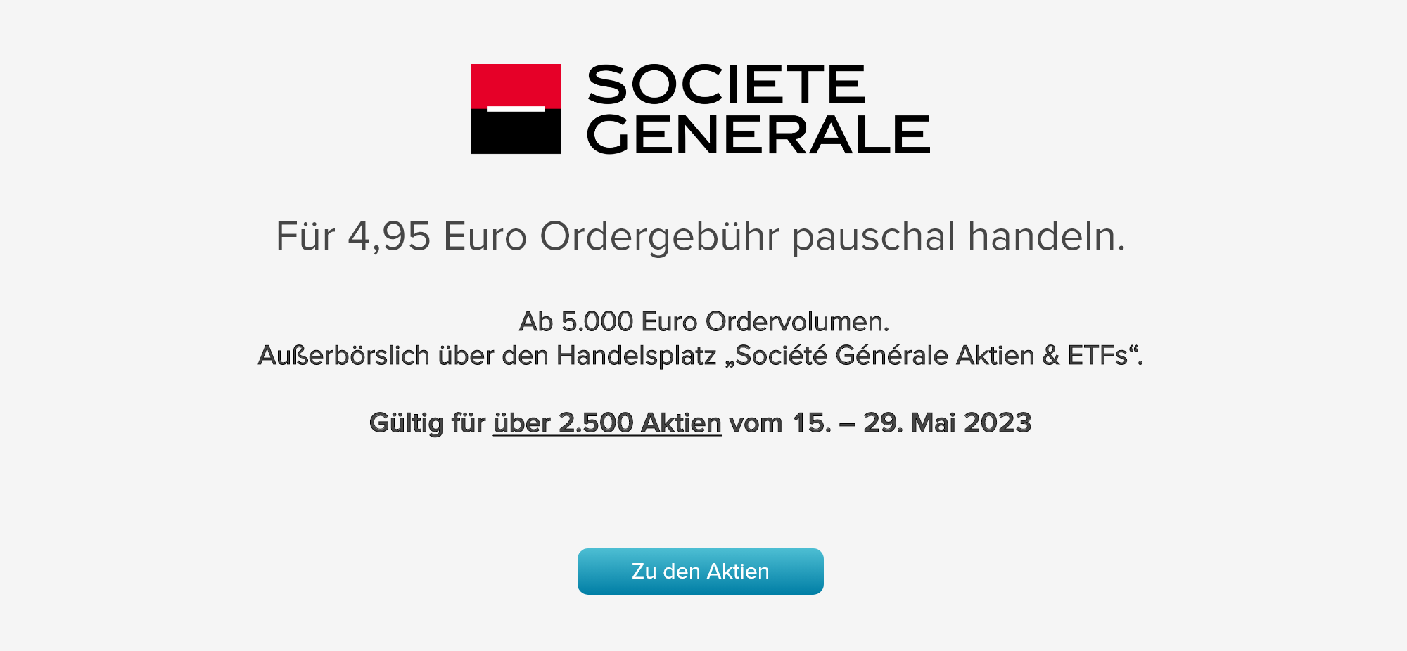 Kachel für 4,95 Euro Ordergebühr pauschal handeln