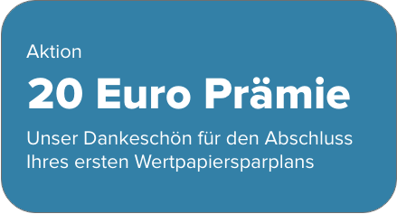 Auszeichnung Fondssparpläne 20 Euro Prämie