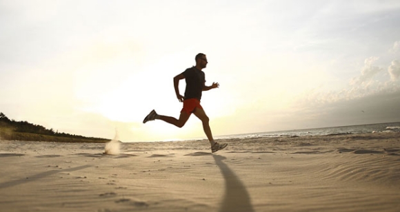 Jogger am Strand