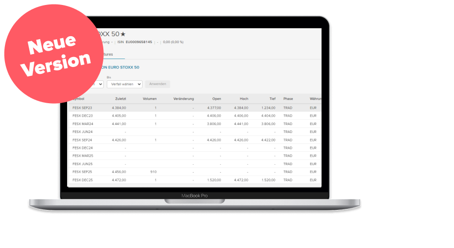 FutureTrader neue Version