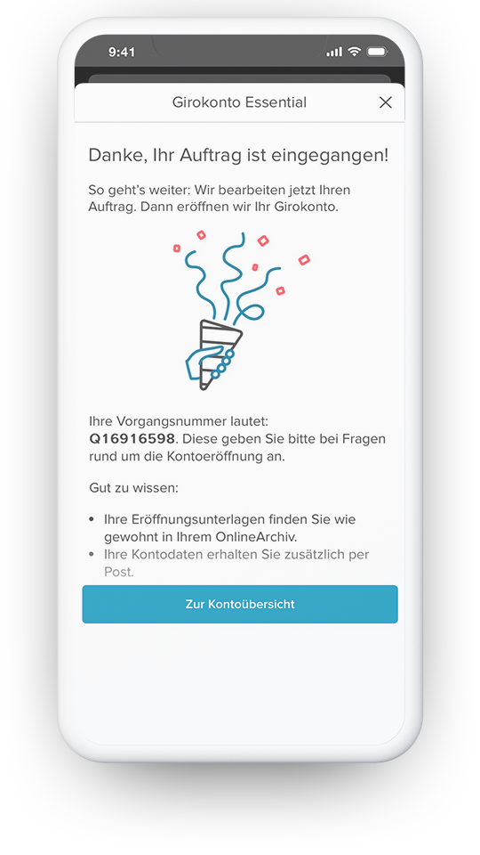 Smartphone Girokontoeröffnung