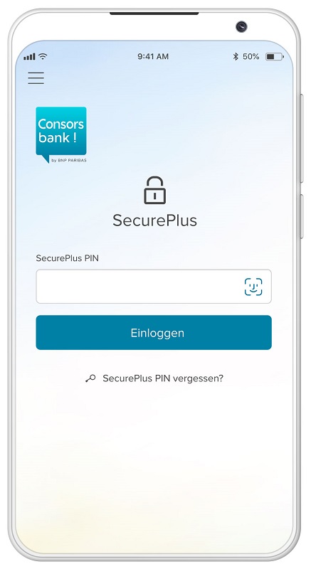 SecurePlus Smartphoneansicht