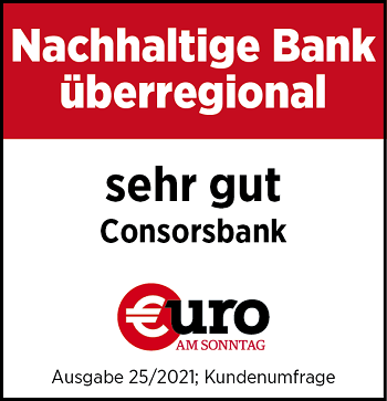 Auszeichnung Euro am Sonntag Nachhaltige Bank