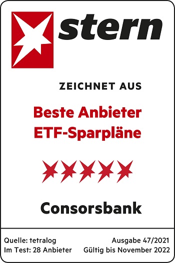 Auszeichnung bester Anbieter ETF-Sparpläne