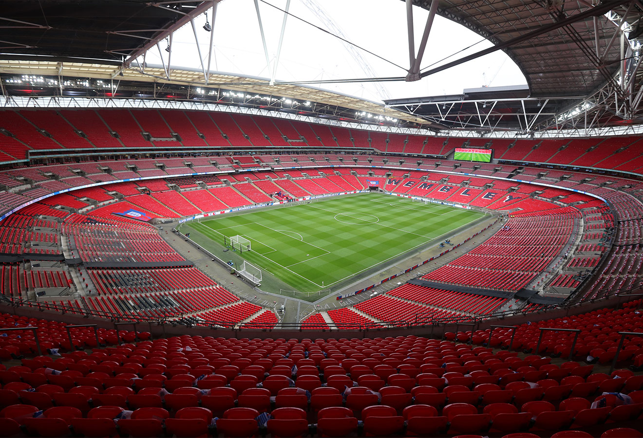 Innenansicht Wembley-Stadion in London 